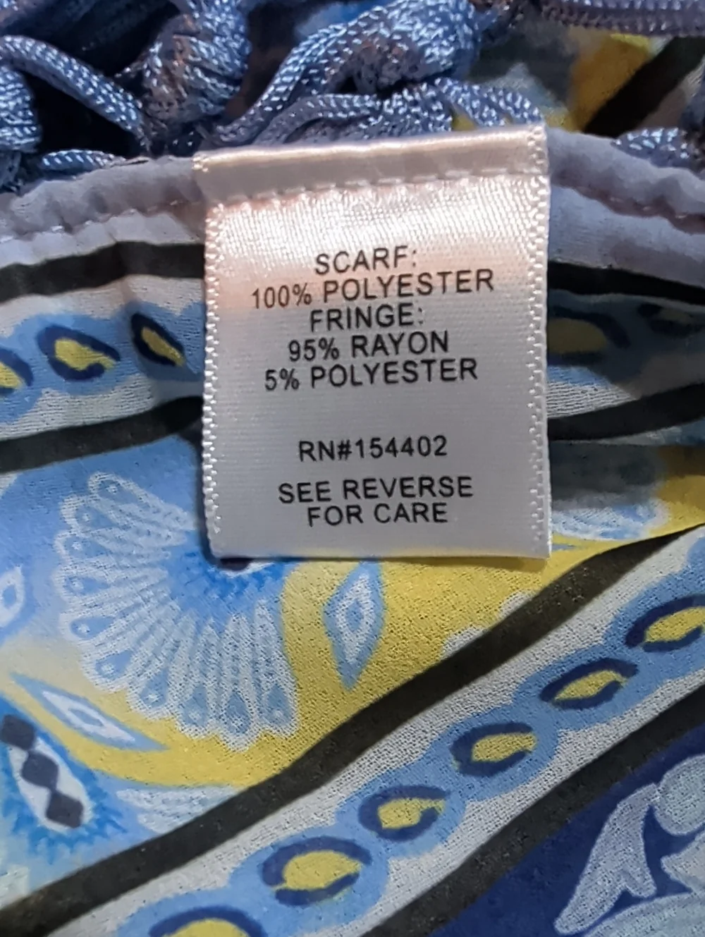 Boho Blue Tassel Scarf Tube Top - Unbranded